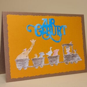 Geburtskarte Tierzug