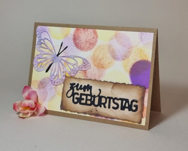 Geburtstagskarte farbenfroh