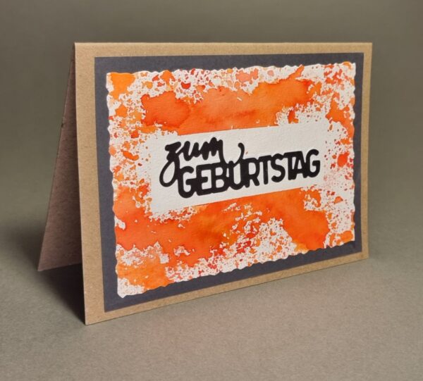 Geburtstagkarte farbklecks – Bild 2
