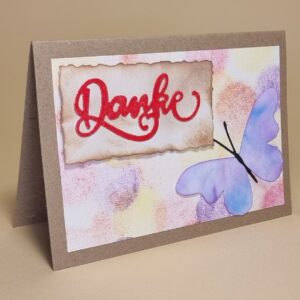 Dankekarte "Schmetterling"